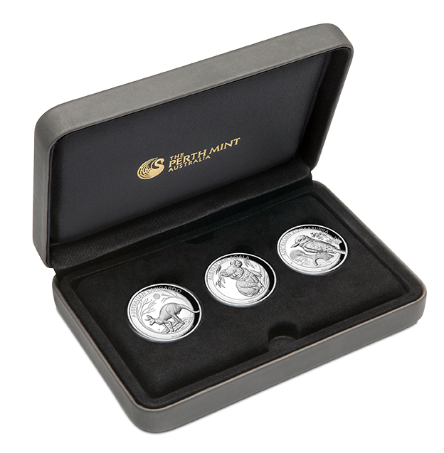 High Relief Three Coin Set 3 x 1 Oz Silber 2019 + Box +Zertifikat*