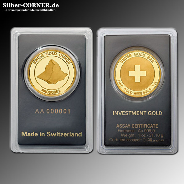 Swiss Ounce 1 Oz Gold - Barren - in Blister