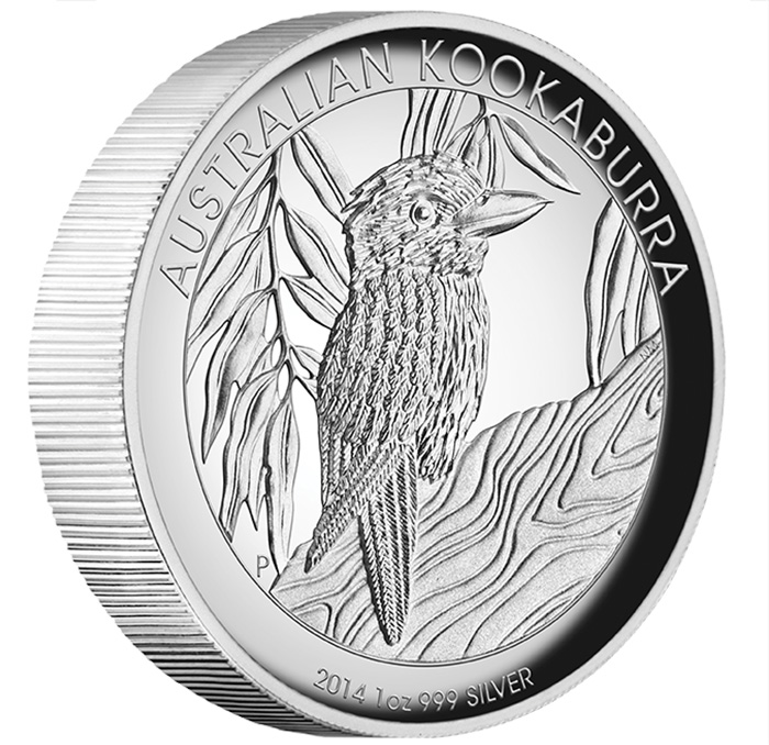 Kookaburra 1 oz silber High Relief 2014
