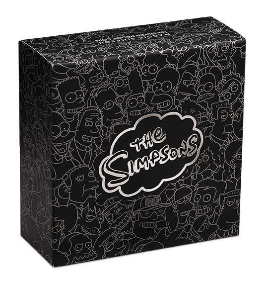 Umverpackung Simpson Maggie Silbermünze.