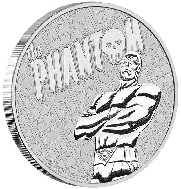 Vorderseite The Phantom Silbermünze 2022