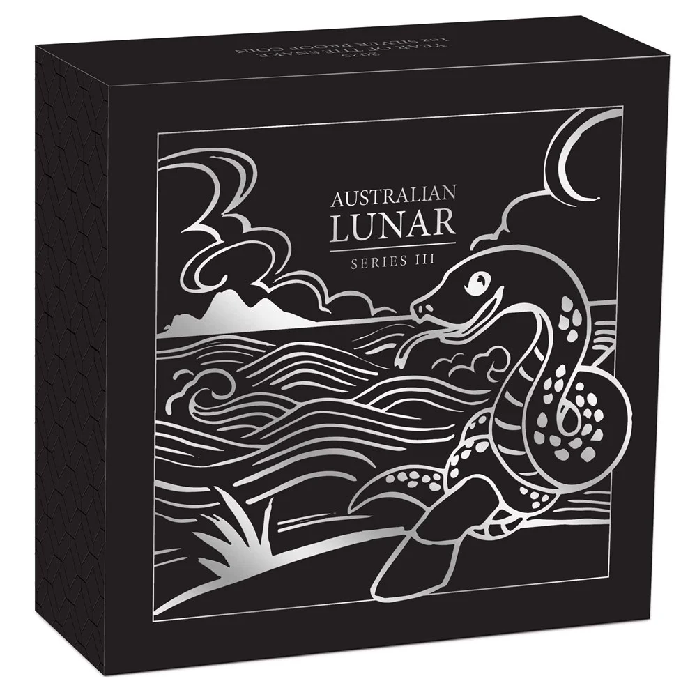 Umverpackung Lunar 3 Schlange 1 Unze Silber Proof 2025