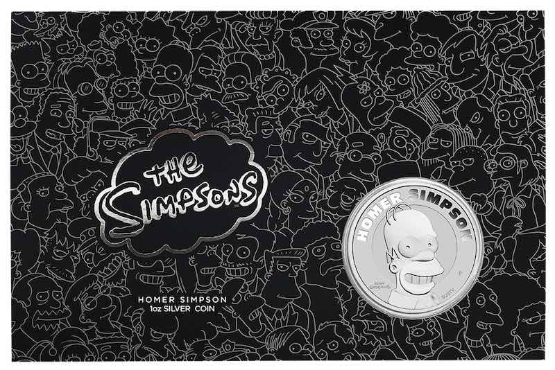 The Simpsons - Homer Simpson - 1 Oz Silber 2022 im Blister*