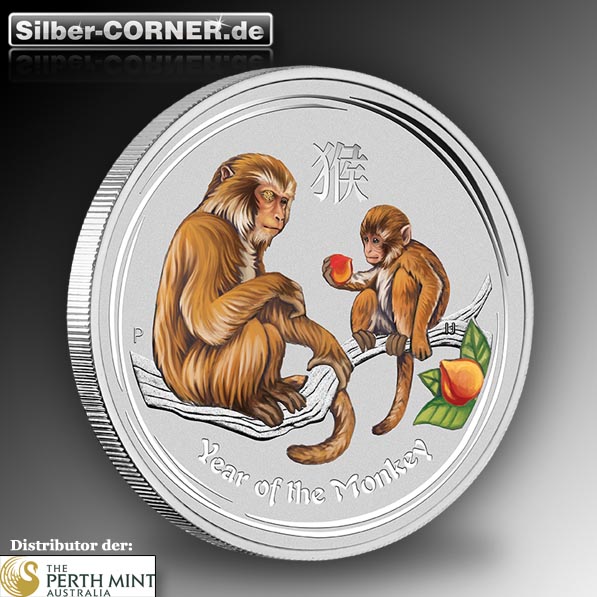 1 Kg Silber Gemstone Affe Lunar II