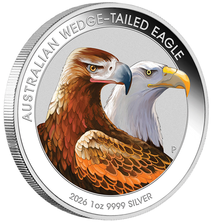 Wedge Tailed Eagle 1 Oz SIlber farbig 2026 kaufen und verkaufen