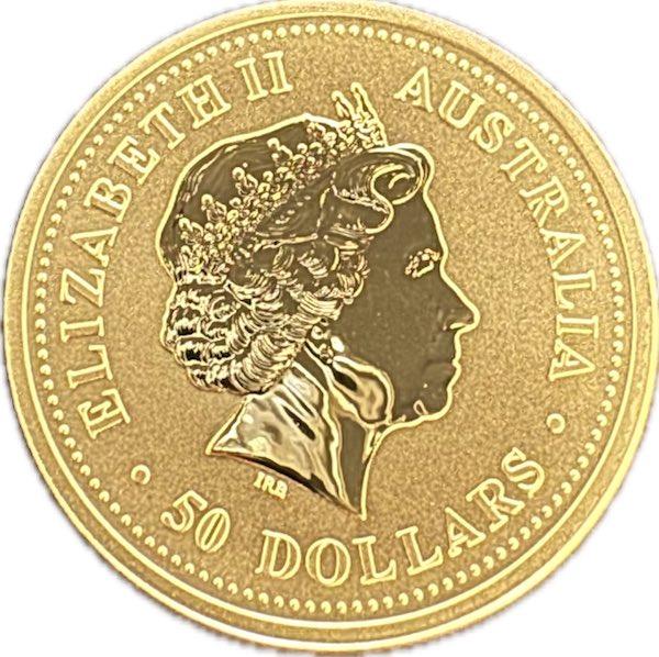 50 Dollar Känguru Nugget 2001 Gold
