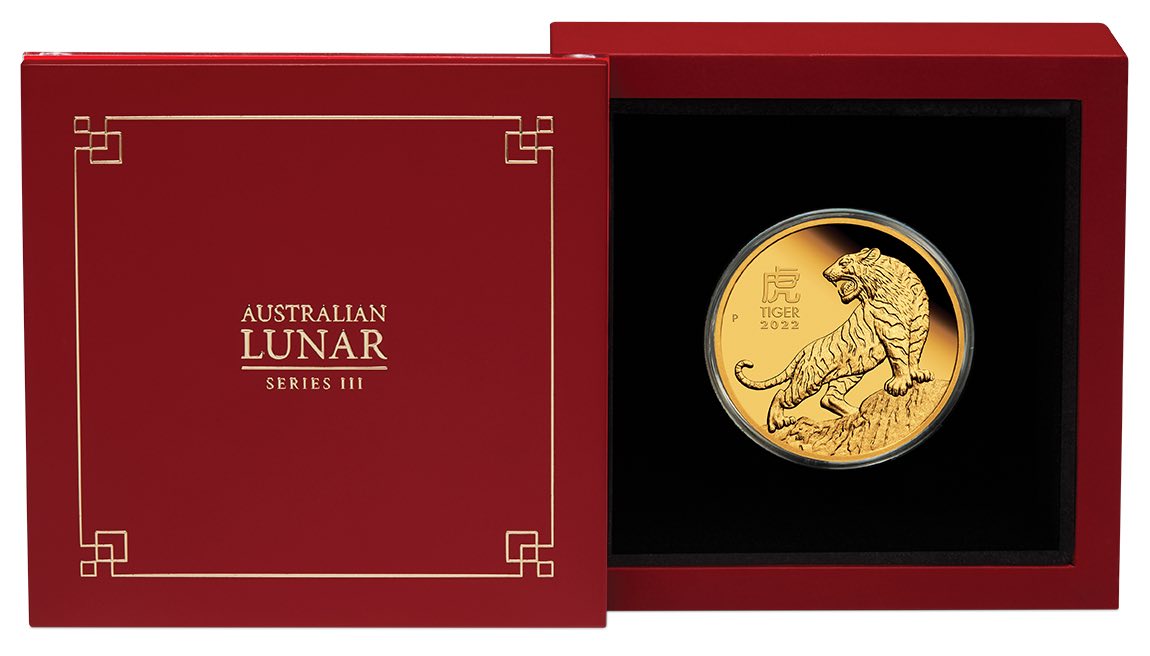 Sammlerbox Lunar Tiger 1 Oz Gold Proof