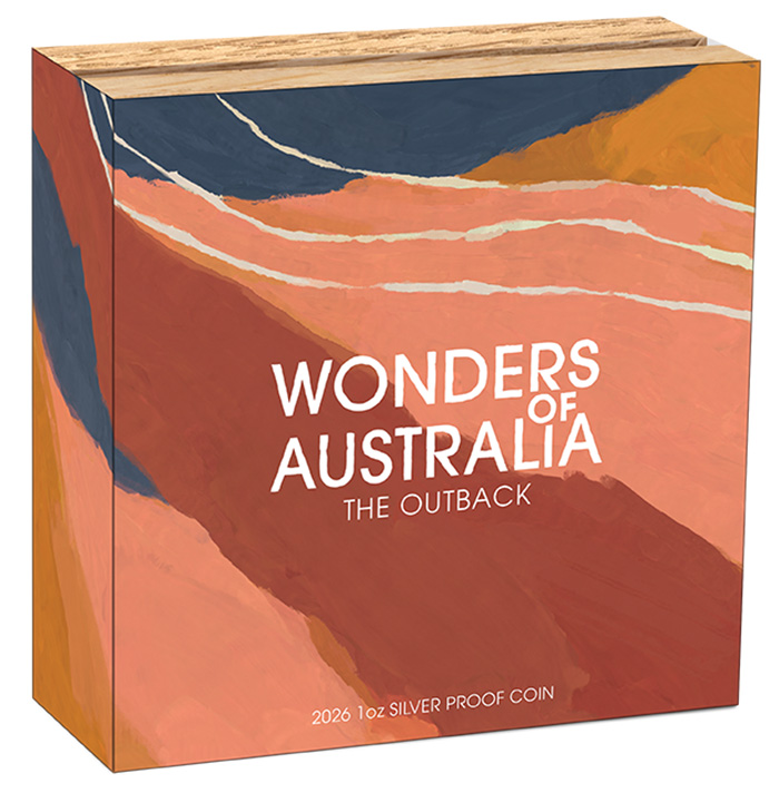 Umverpackung Wonders Outback Silber Proof 26