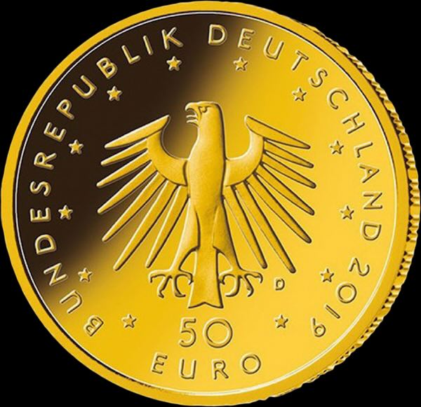 50 Euro Hammerflügel Gold