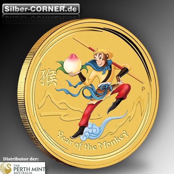 1/10 Gold Monkey King farbig 2016