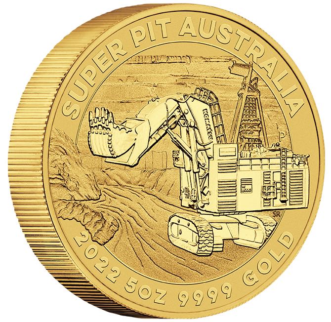 Super Pit 5 Unzen Gold Goldmünze 2022