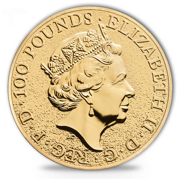 100 Pfund Queens Beasts Goldmünze Lion 2016