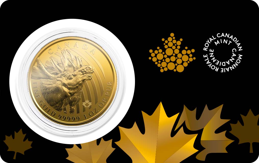 Call of the Wild Moose 1 Unze Gold 2019 im Blister