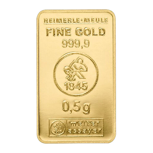 Heimerle & Meule 0,5 Gramm Goldbarren