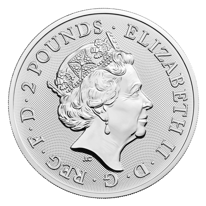 2 Pfund Silbermünze Royal Arms 2022