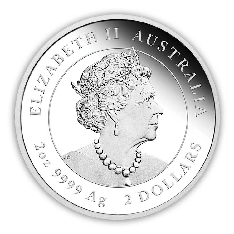 2 Unzen Silber Proof 2 Dollar Lunar 3