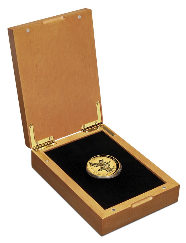 Sammlerbox Perth Mint für Wedge Tailed Eagle 1 Unze Gold 2023 Incused