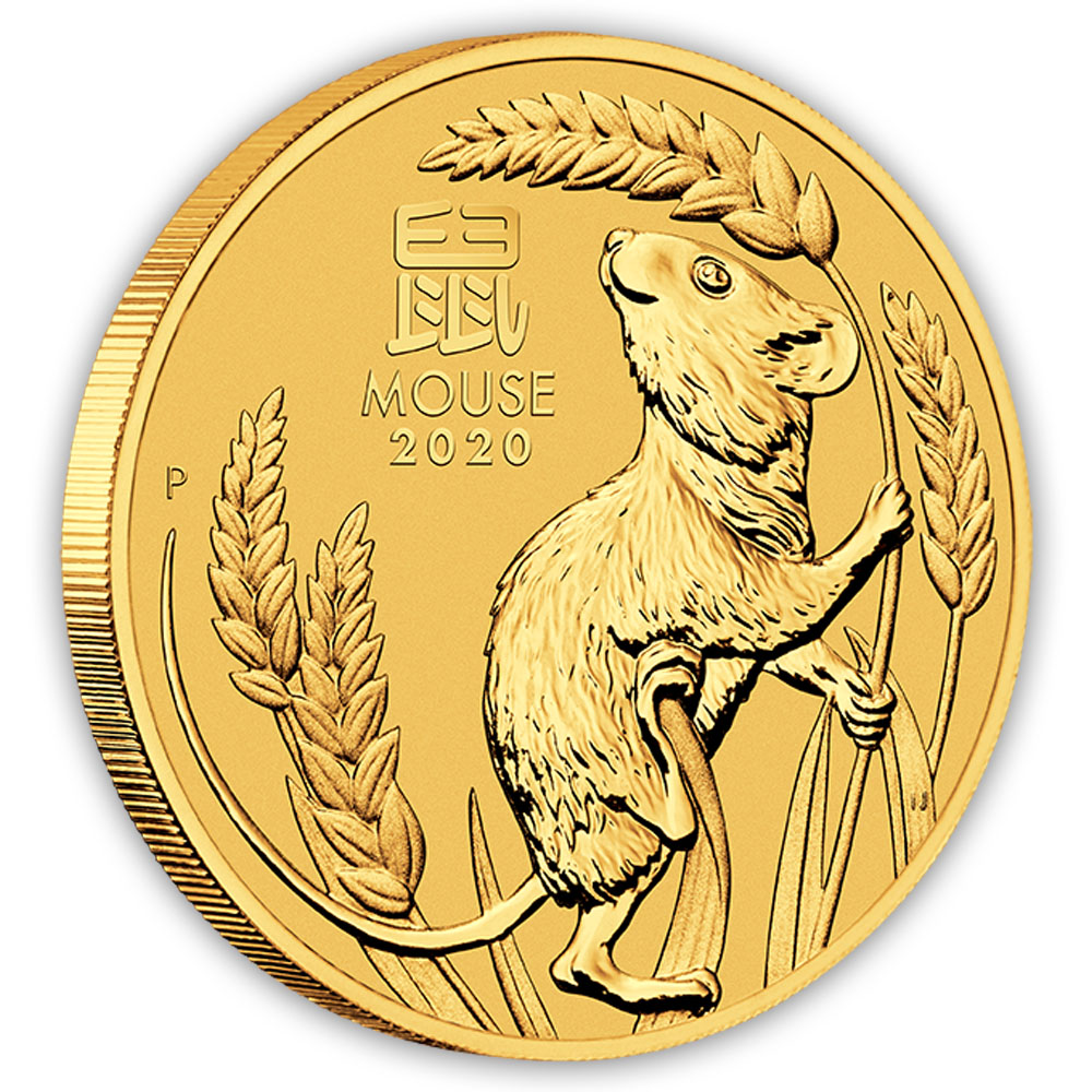 10 Unzen Goldmünze Lunar Maus 2020