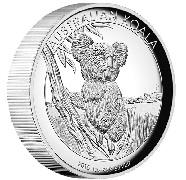 Australien Koala 1 Oz Silber High Relief 2015
