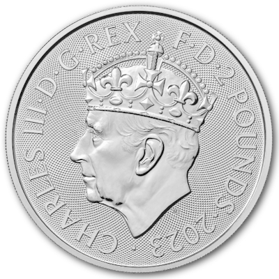 Coronation Sonderseite 1 Unze Silber 2 Pounds 2023