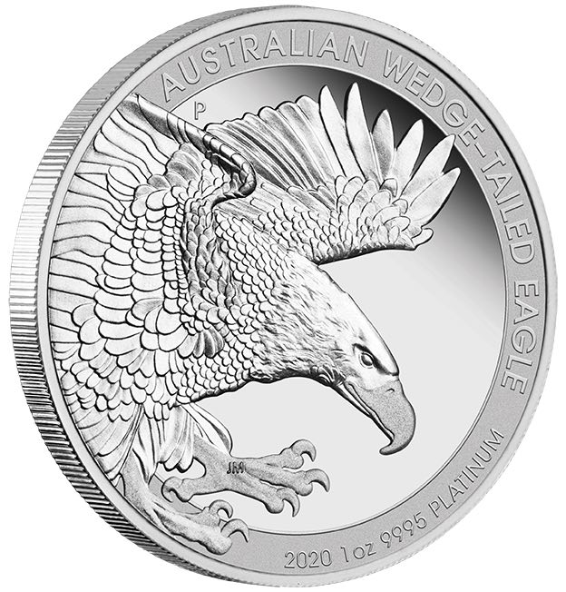 Wedge Tailed Eagle 1 Oz Platin 2020 Proof +Box +COA