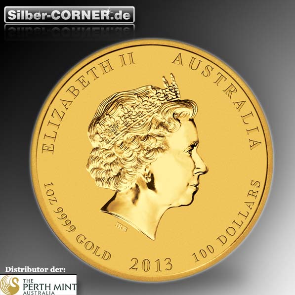 100 australische dollar 2013 schlange farbig