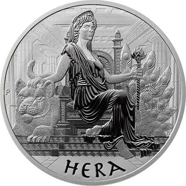 Gods of Olympus Hera 2022 1 oz Silber Motiv