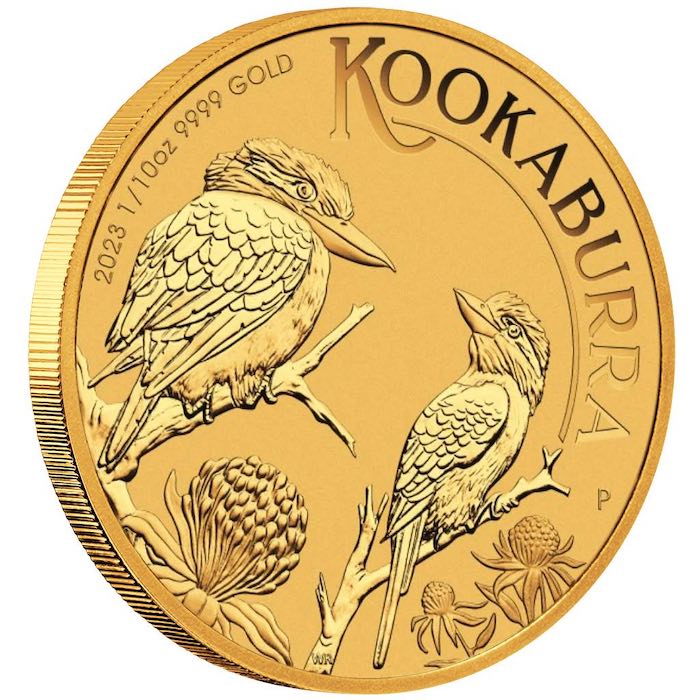 Kookaburra 1/10 Oz Goldmünze 2023