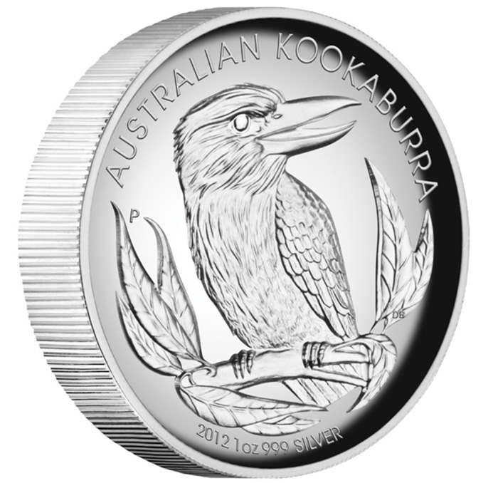 Kookaburra 1 Oz Silber High Relief 2012