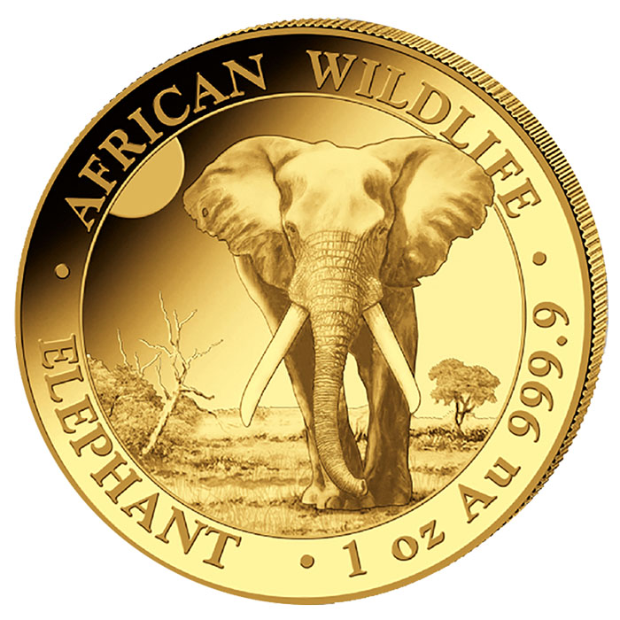 Somalia Elefant 1 Unze Goldmünze 2025 kaufen und verkaufen