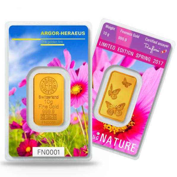Foloowing Nature 5 Gramm Goldbarren Frühling 2017