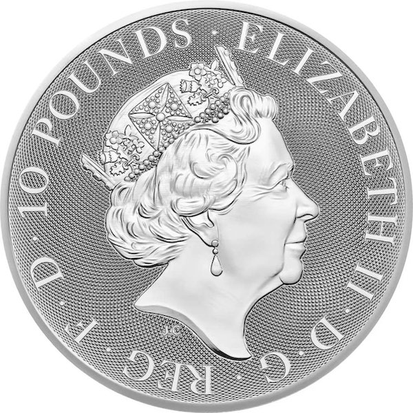 10 Pfund Tudor Beasts Silbermünze 2022