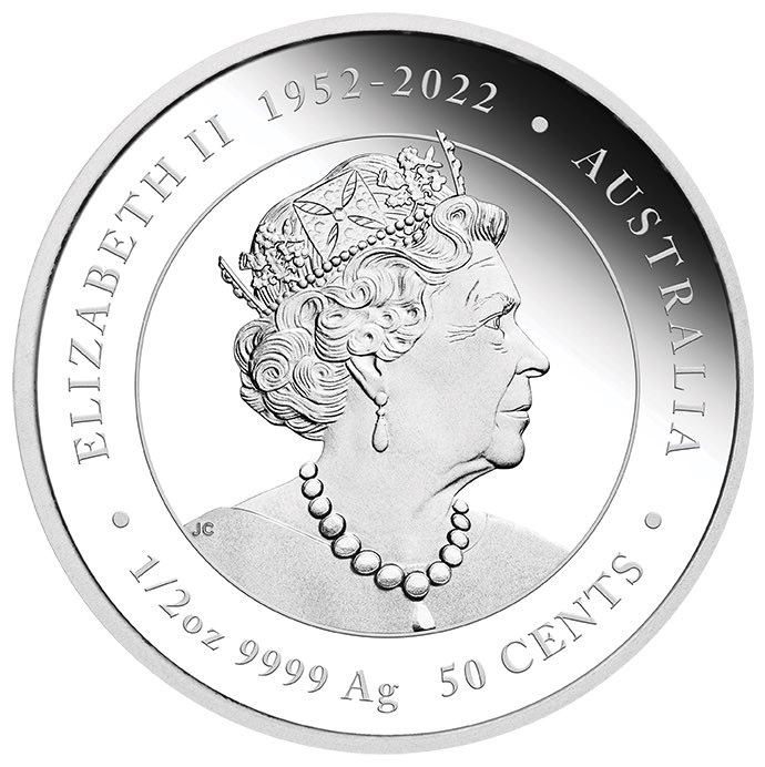 50 Cent Silber Proof Drache 2024