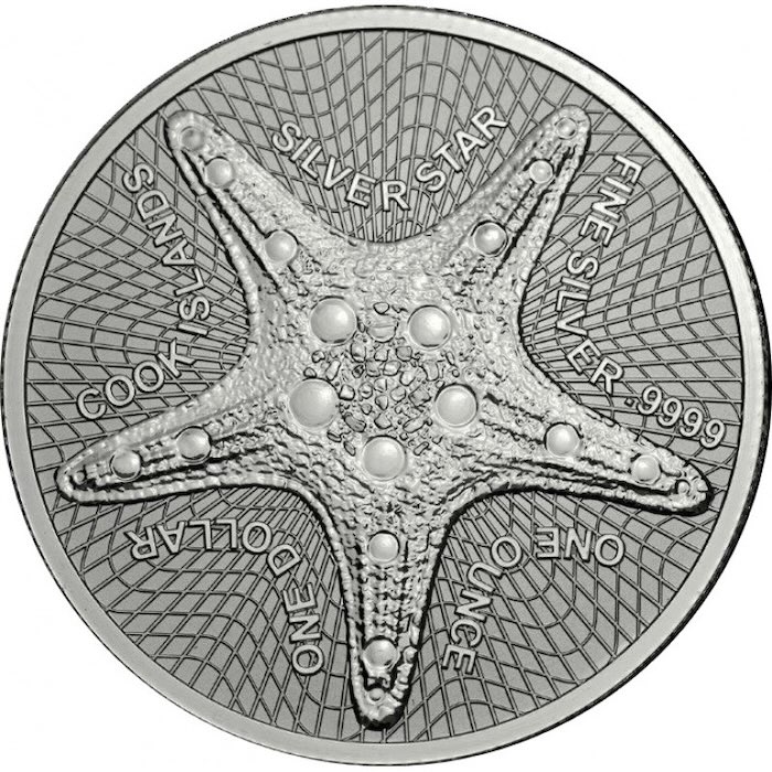 Cook Island Silver Star 1 Oz Silbermünze 2019