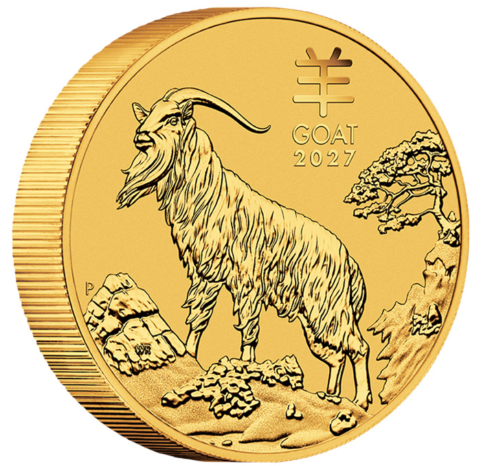 Lunar 3 10 Unzen Goldmünze Ziege 2027 311 Gramm kaufen