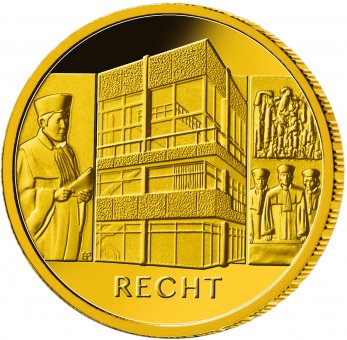 100 Euro Goldmünze Säulen der Demokratie Recht 2021