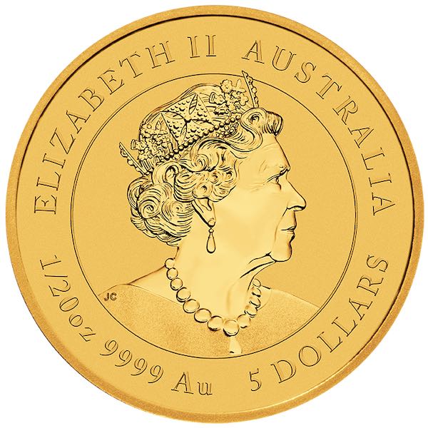 5 Dollar Lunar Maus 2020 Goldmünze