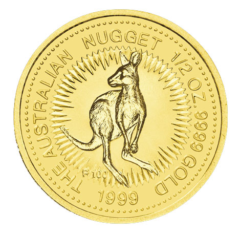 Australien Nugget 1/2 Unze Gold 1999