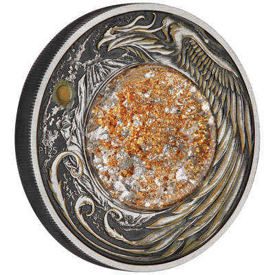 Alicante - 2 Unzen Silber Antik mit Inlay 2024 +Box +COA*