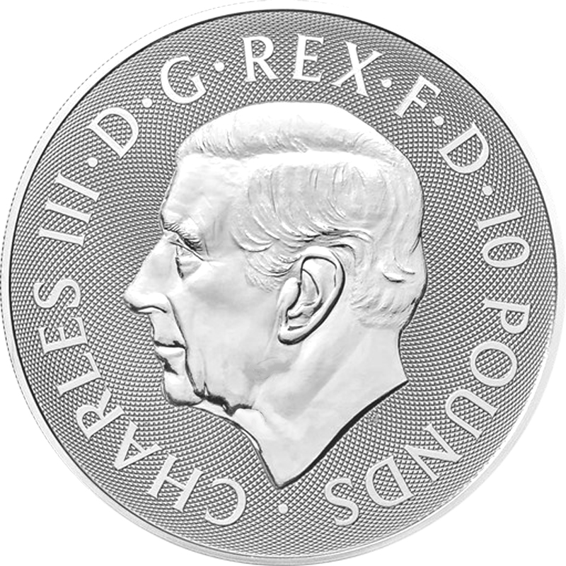 10 Pfund Black Bull Silbermünze