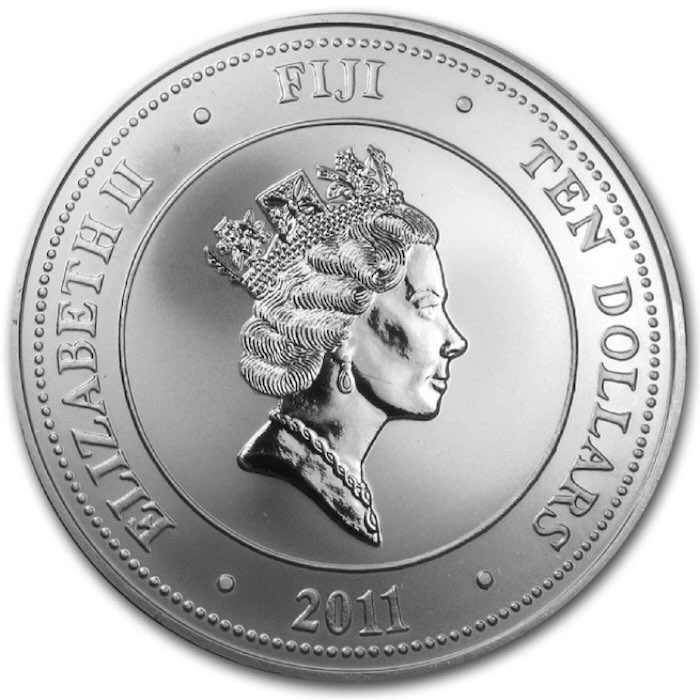 Fiji Taku 10 Dollar Silber 2011