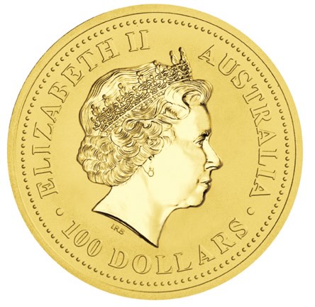 100 Dollar Lunar 1 Jahr des Affen 2004
