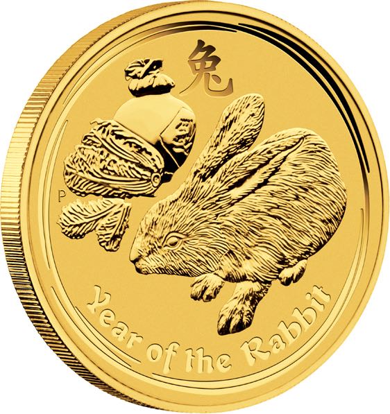 Lunar Hase 1 Unze Gold 2011
