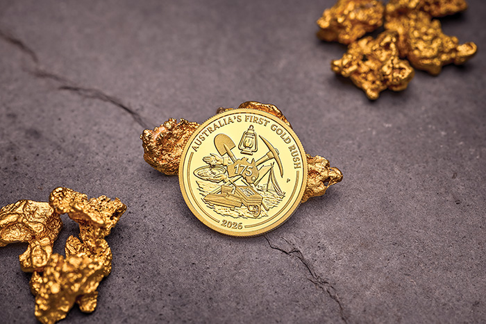 Mood Shot 175 Jahre Gold Rush 1 Unze Gold Proof 2026