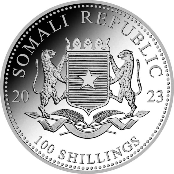 100 shillings Elefant 2023
