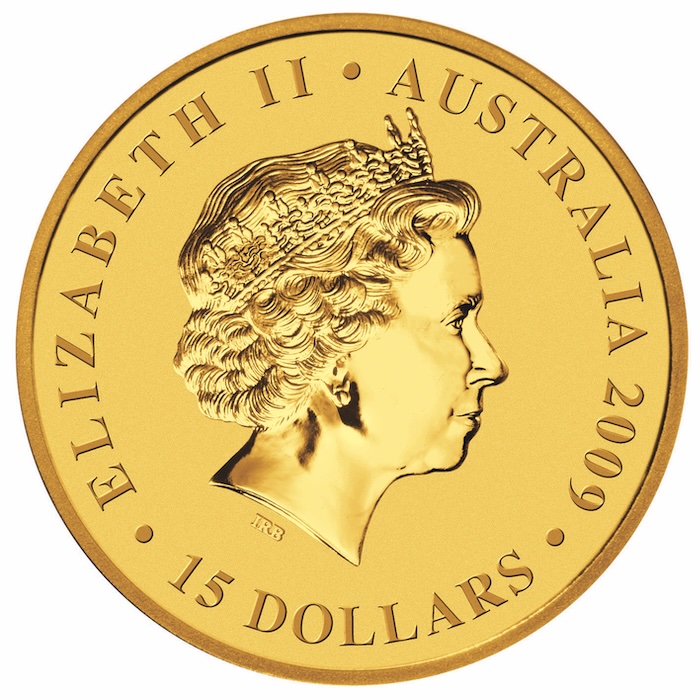 Kaengueru 15 Dollar Gold 2009 Perth Mint 