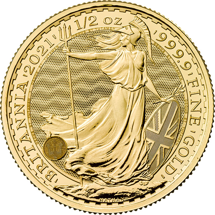 Britannia 1/2 Unze Goldmünze verschiedene Jahrgänge