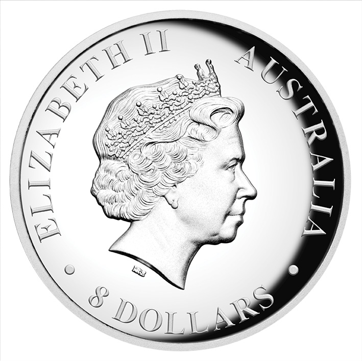 8 Dollar Koala High Relief 2015