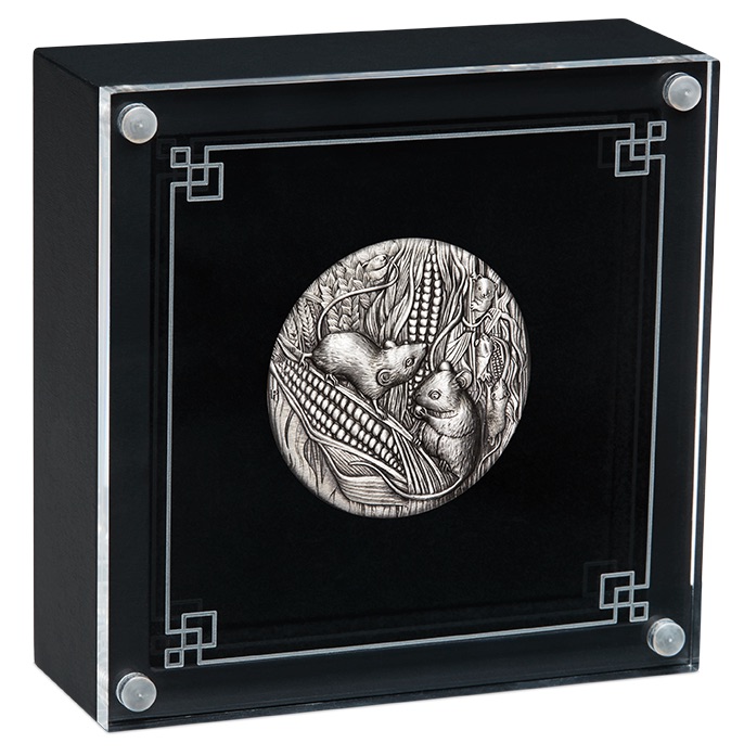 Sammlerbox Lunar Maus Antik Finish 2 Unzen