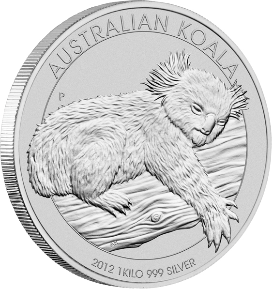 Australien Koala 1 KG Silbermünze 2012